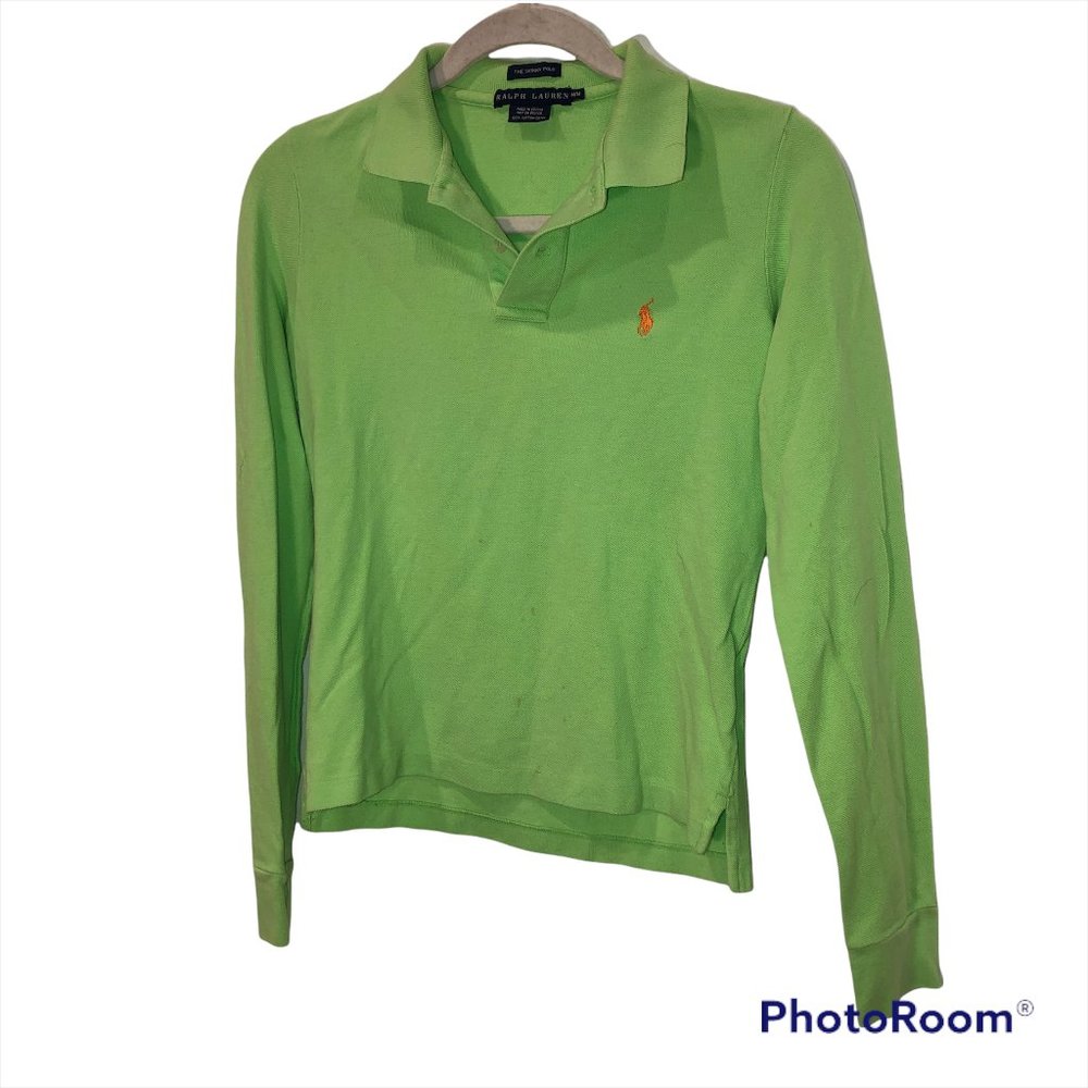 Ralph Lauren Green Long Sleeve Polo Shirt